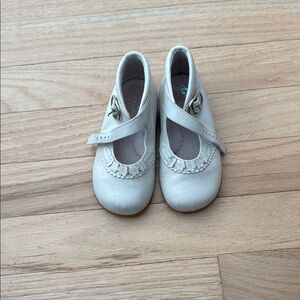 White Kids Shoes with Strap